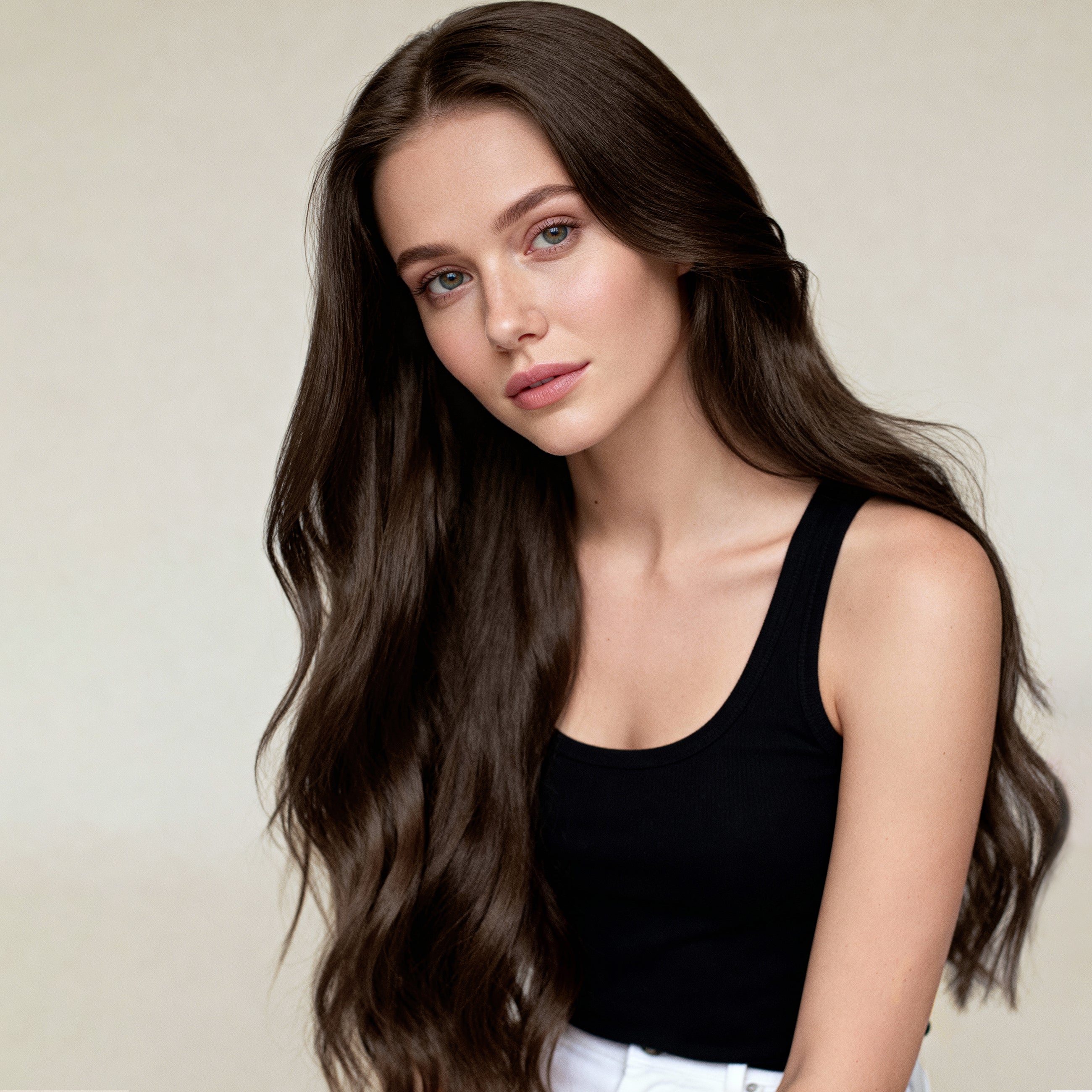 Ponytail Extensions - Dark Chocolate Brown 1B