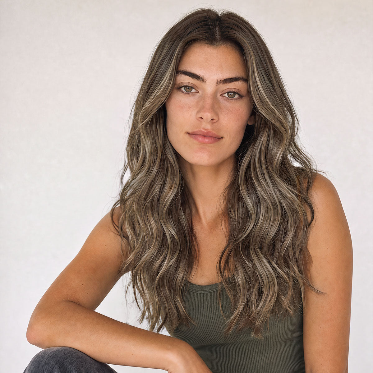 Clip in - Ash Brown Balayage 2C+5B