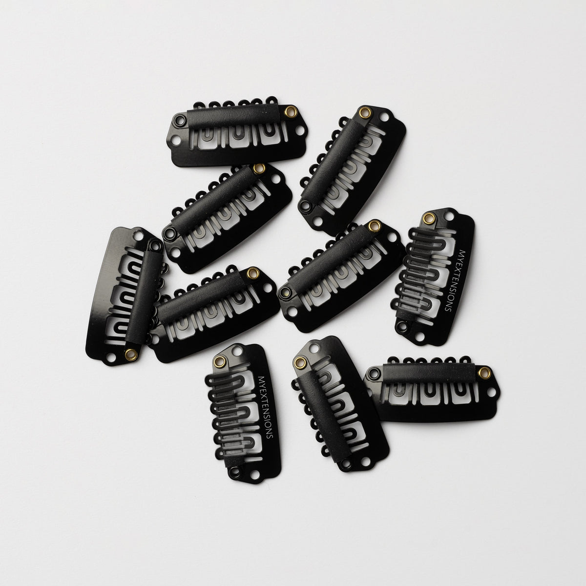 Ersatz Clips für Extensions - 10 Stück - Schwarz