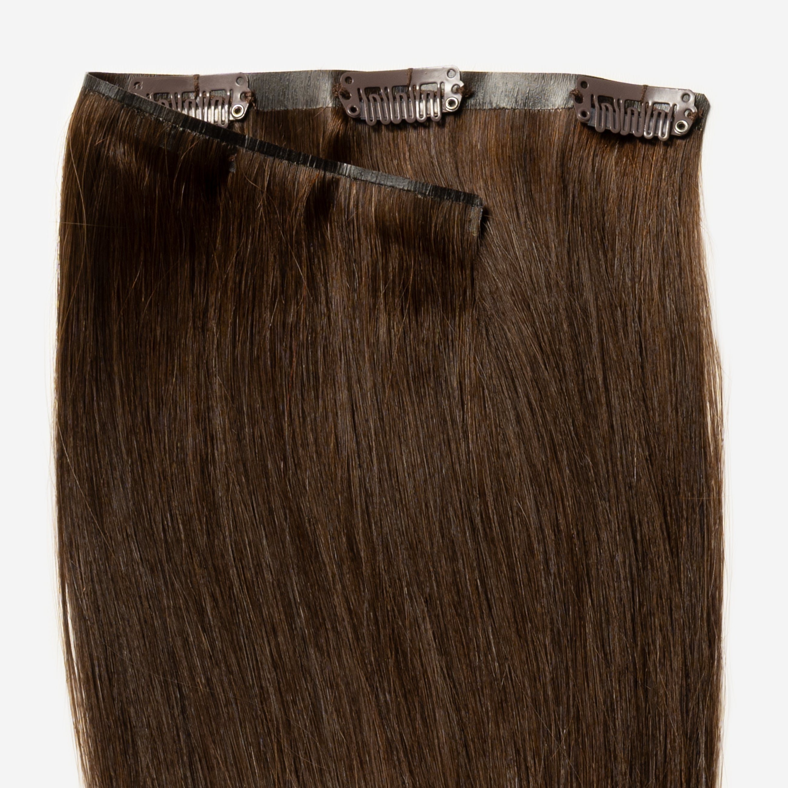 Invisible Clip In - Chocolate Brown 2