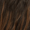 Invisible Clip In - Dark Chocolate Brown Balayage 1A+4