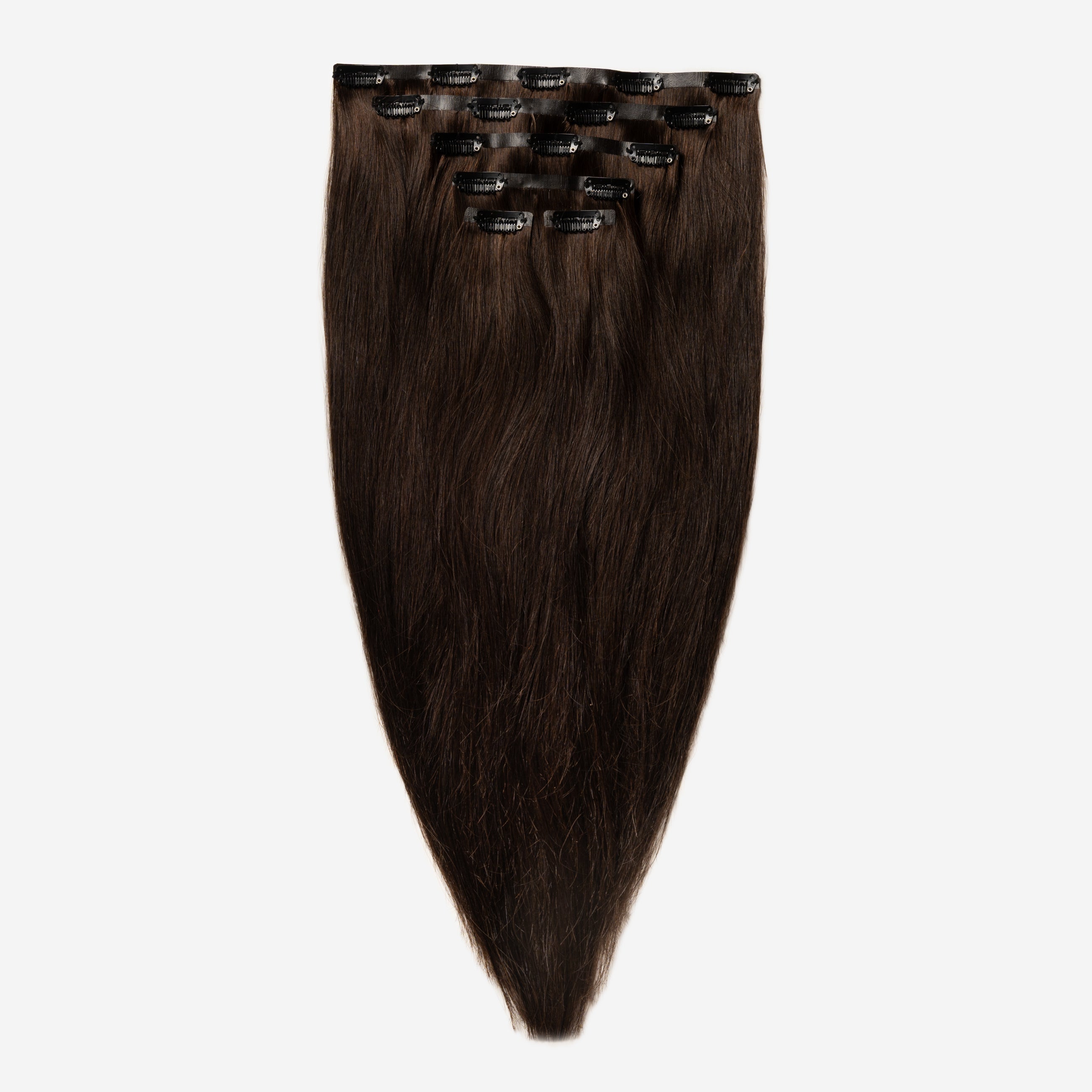 Invisible Clip In - Dark Chocolate Brown 1B