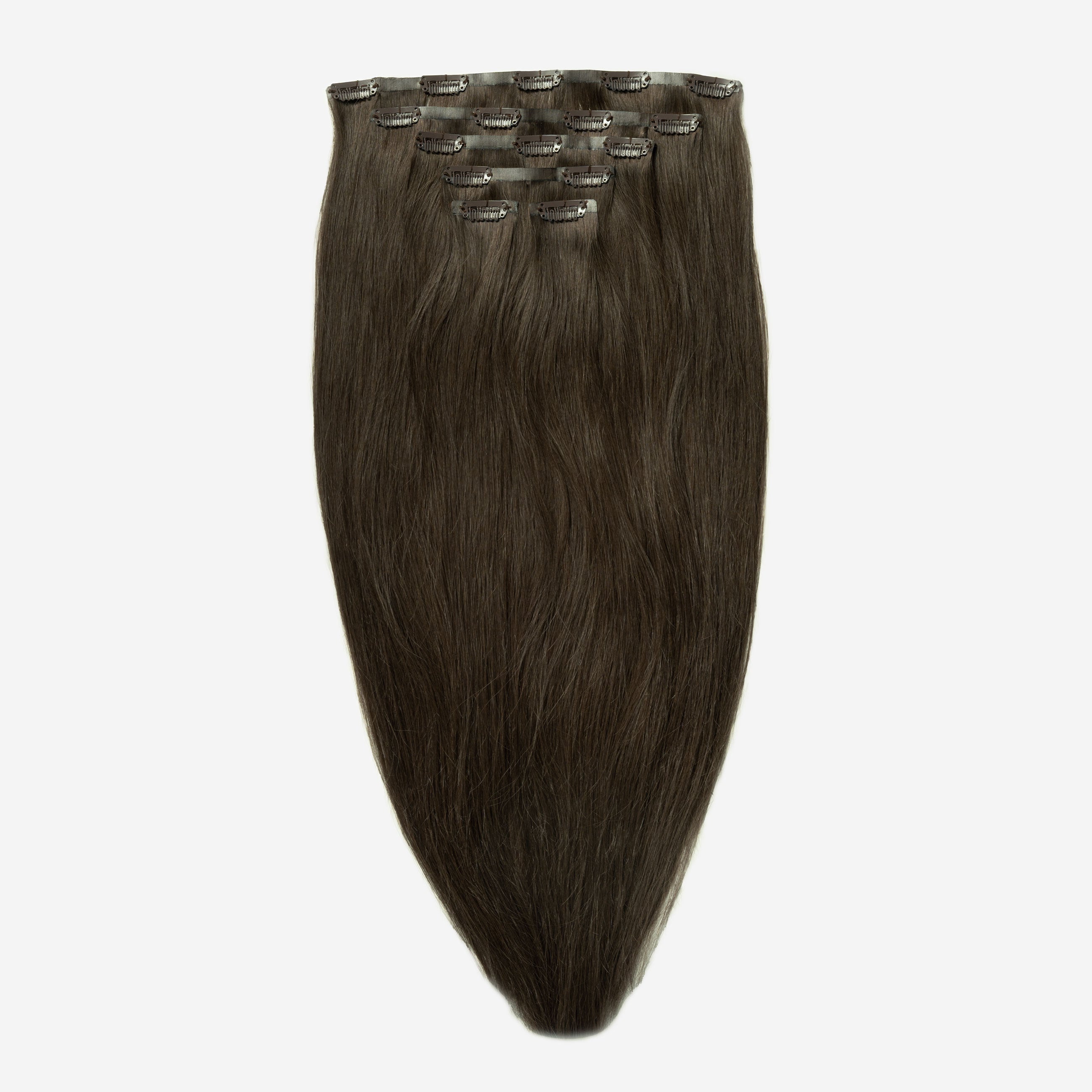 Invisible Clip In - Extra Dark Ash Brown 1C