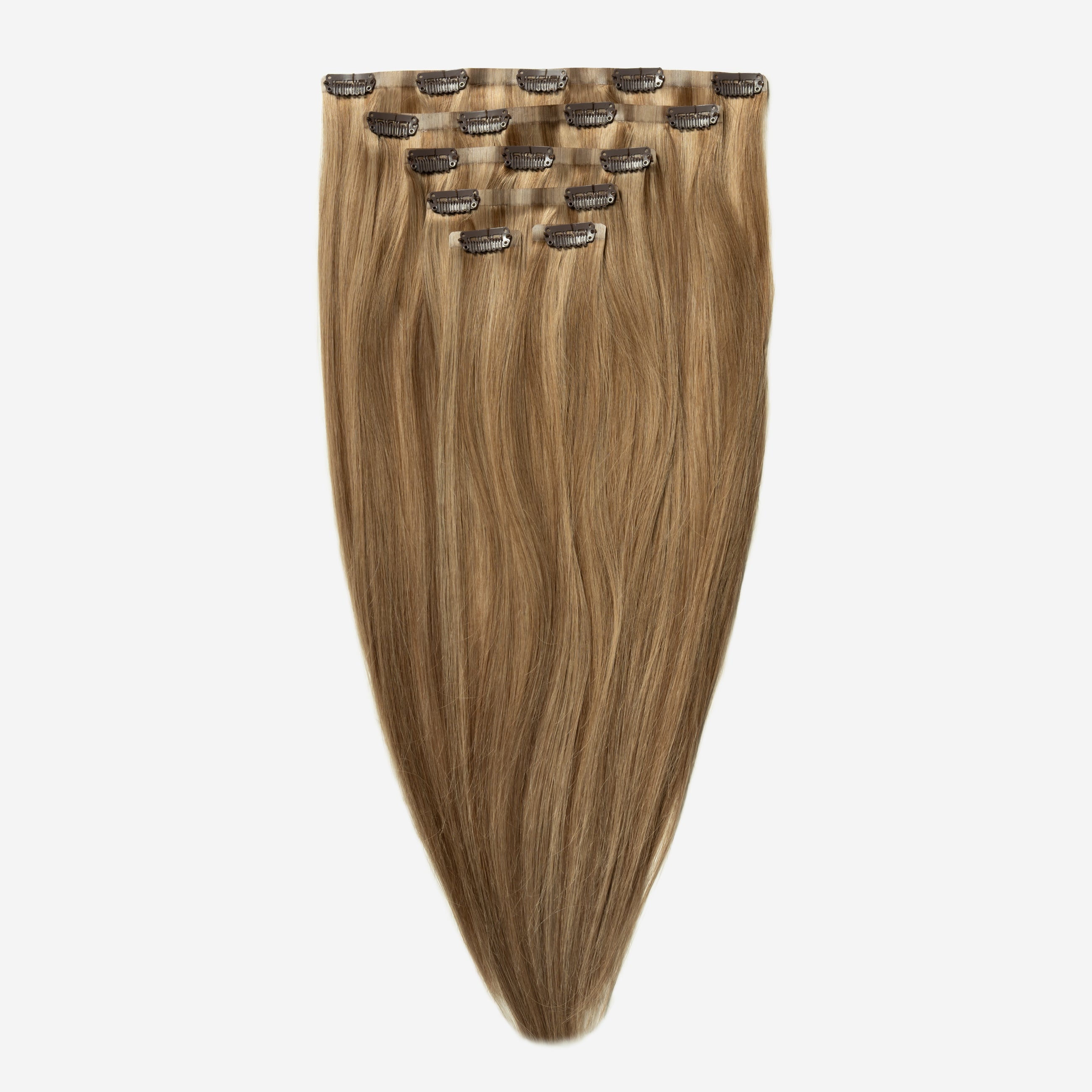 Invisible Clip In - Natural Brown Mix 3/10