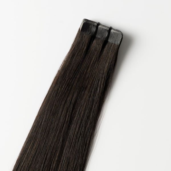 Tape in Extensions - Dark Ash Brown 2C