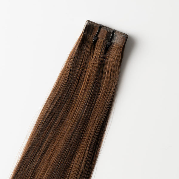 Tape in Extensions - Dark Ash Brown 2C