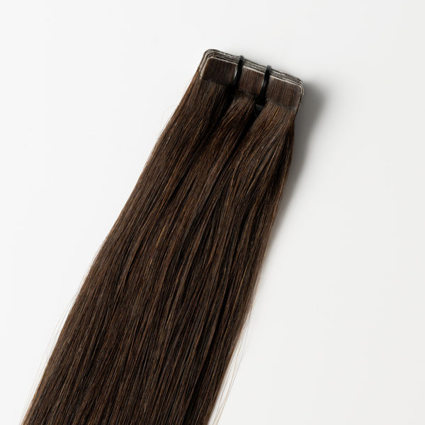 Tape in Extensions - Dark Ash Brown 2C