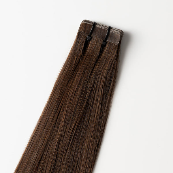 Tape in Extensions - Dark Ash Brown 2C