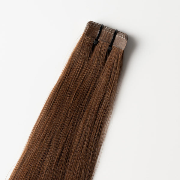 Tape in Extensions - Dark Ash Brown 2C