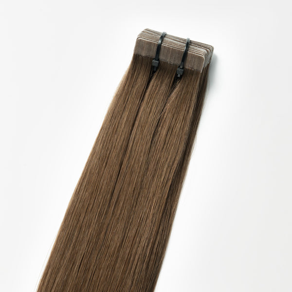 Tape in Extensions - Dark Ash Brown 2C