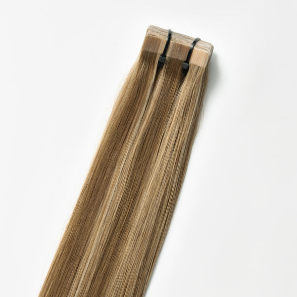 Tape in Extensions - Dark Ash Brown 2C