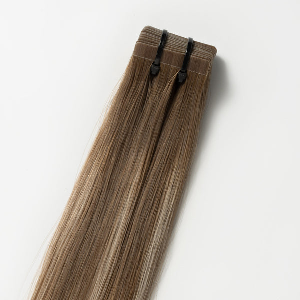 Tape in Extensions - Dark Ash Brown 2C