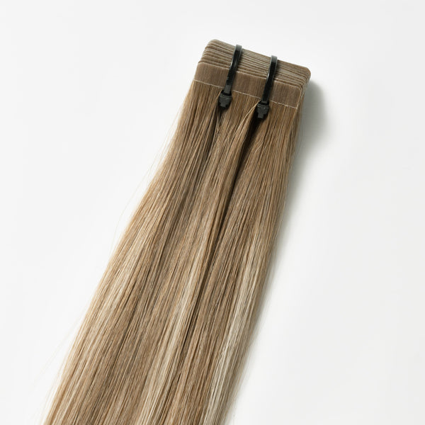 Tape in Extensions - Dark Ash Brown 2C