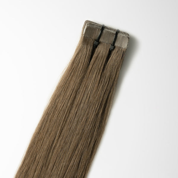 Tape in Extensions - Dark Ash Brown 2C